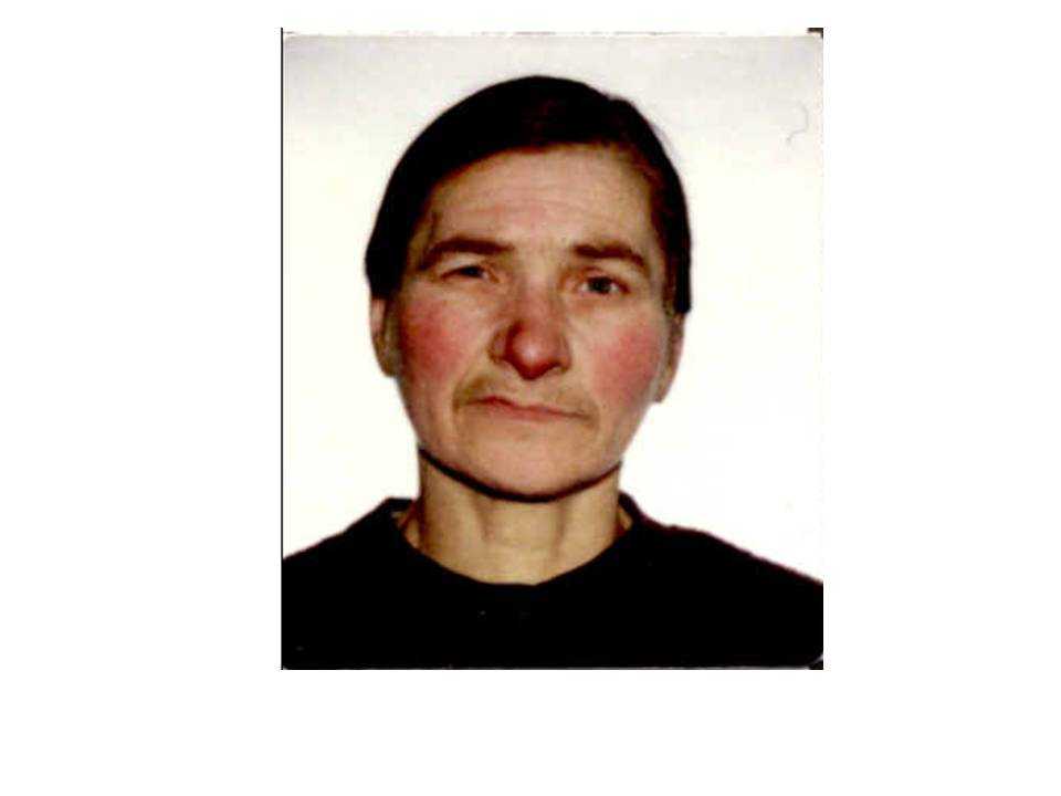 Nezvestná osoba ŠEFČIKOVÁ Božena (81 rokov)